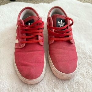 Adidas Originals Red Canvas Sneakers
Size Women’s 5